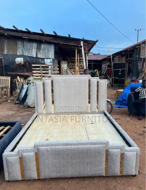 Brand New 5x6 Grey Bed Frame