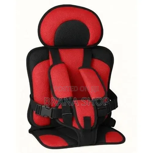 Red Portable Baby Car Seat - Compact Kids Safety Seat - 1