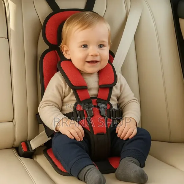 Elegant Red Infant Travel Seat - 5-Point Support - 1