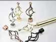 Adjustable Curtain Rods with Flower Ends - 1