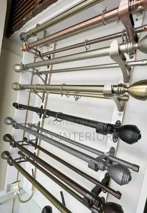 Powder Coated Curtain Rods - Jua Kali