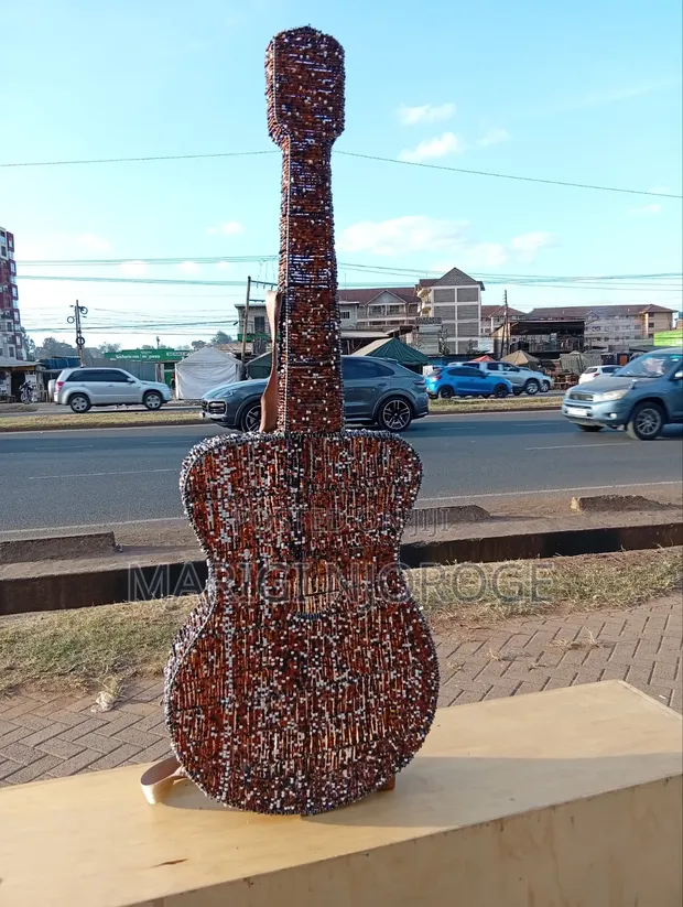 Beaded Guitar Decor - 1