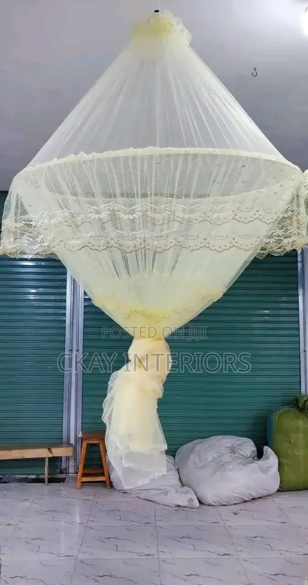 Queen Size Colourful Round Bed Mosquito Nets - 1