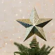 Big Star Classic Glittery Star-Shaped Christmas Tree Topper - 2