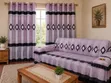Green Floral Panel Curtains - Home Interiors - 2