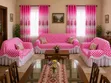 Pink Floral Panel Curtains - Brand New - 1