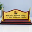 Executive Wooden Table Organizer with Leather Finish - 4