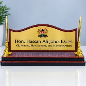 Executive Wooden Table Organizer with Leather Finish