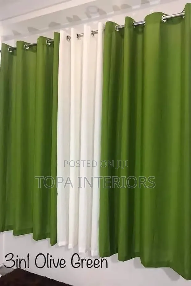 Light Green Home Decor Curtains - 1