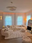 Home Decor Sheer Curtains - White - 1