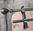Juakali Curtain Rods - Powder Coated, Antique Heavy Rods - 2