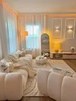 Sheer Window Net Curtains - White - 2