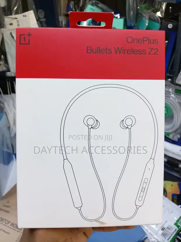 OnePlus Bullets Wireless Z2 Neckband Bluetooth Earphones - Black - 1