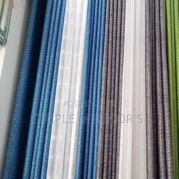 Durable Easy-Wash Textured Gunia Window Curtains - 1