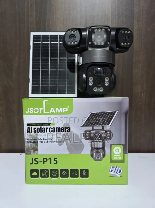 Jsotlamp JS-P15 AI Solar CCTV Camera - 1