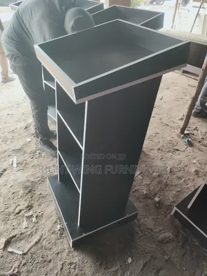 Black Podium Pulpit - Brand New