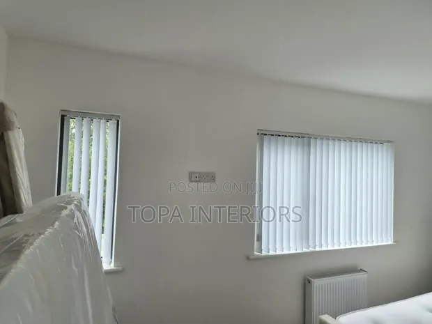 White Office Blinds for Privacy - 1