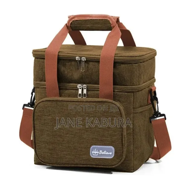Double Compartment Thermal Insulated Lunchbox - 1