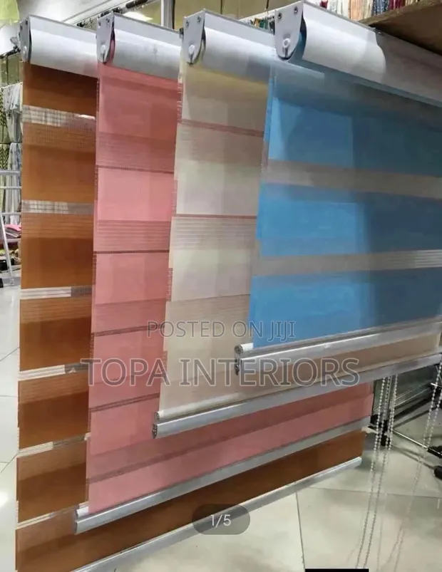 Double Layer Zebra Roller Blinds - 1