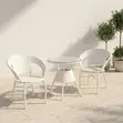 2-Seater Rattan Round Outdoor Balcony Dining Set - 3