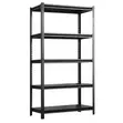 Metallic 5-Tier Storage Rack - Modern Black - 2
