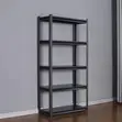 Metallic 5-Tier Storage Rack - Modern Black - 3