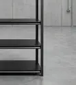 Metallic 5-Tier Storage Rack - Modern Black - 4