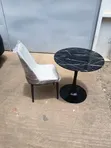 Black Marble Effect Dining Table - 2