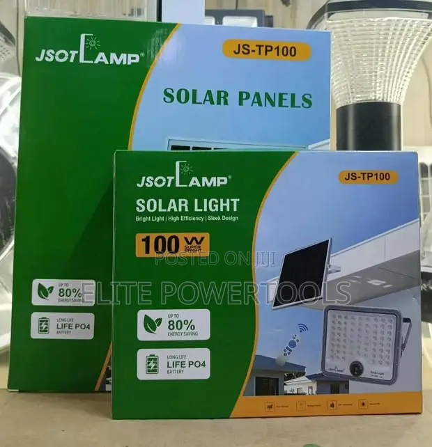 100W Solar Floodlight with Camera & Remote - 1
