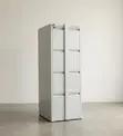 4-Drawer Filing Cabinet with Lock - White Steel - 1