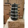 Jamespot Wove Granite Black Cookware Set - 2