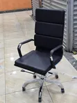 Modern Executive High-Back Leather Office Chair - 2