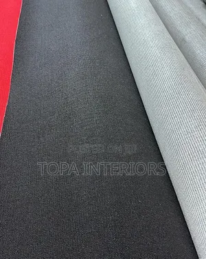 Delta 4mm Thick Easy-Clean Black Wall-to-Wall Carpets