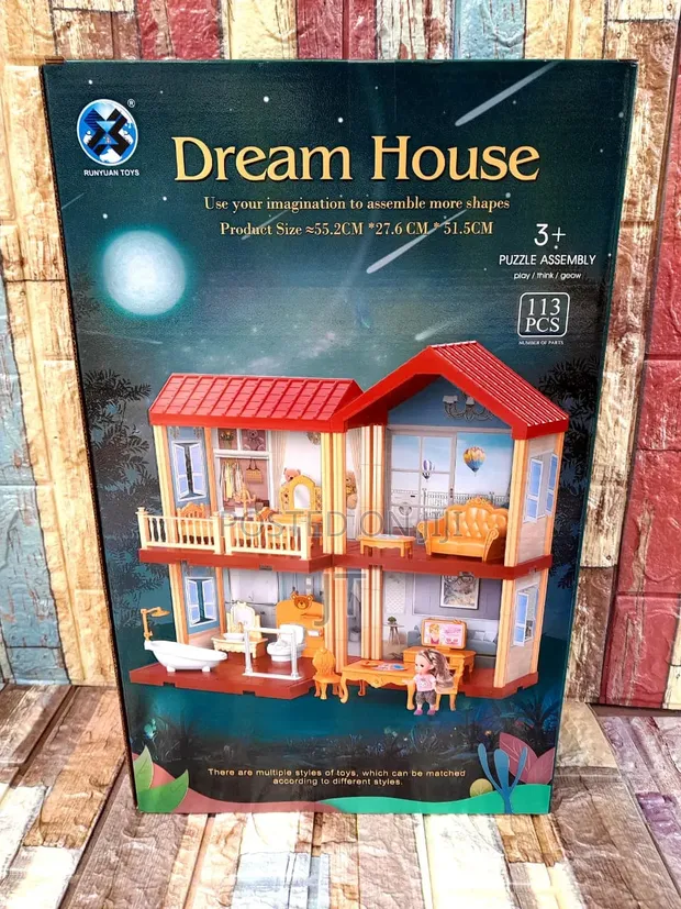 113 Pieces Kids Dream House Playset - 1