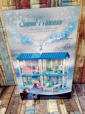 Snow Princess Doll House with Pool and Bridge