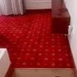 Dotted Red Floor Carpets for Wall-to-Wall Office & Home - 1