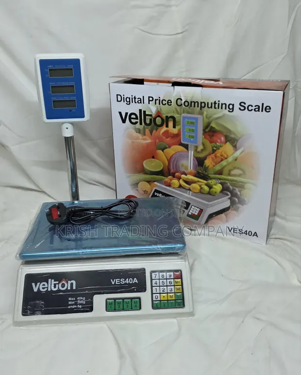 Velton VES40A Electronic Platform Scale 40KG with Arm - 1