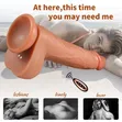 Large Rechargeable Remote Controlled Dildo - 1