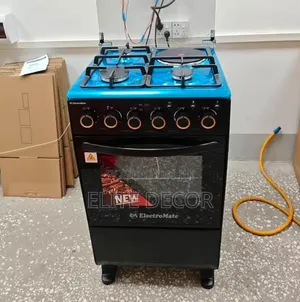 Electromate Cooker ya Kusimama 3 Gas + 1 Umeme 50x55cm