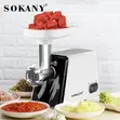 Sokany 2500W 3-in-1 Kisaga Nyama/Grinder/Kitengeneza Sausage - 2