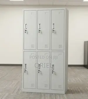 Heavy-Duty 6-Door Staff Locker Cabinet