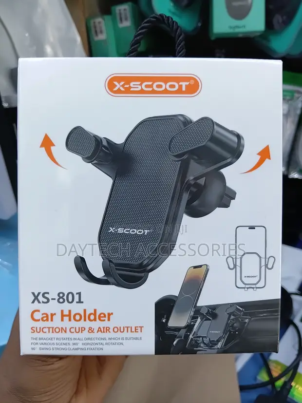 X-Scoot XS-801 Car Vent Phone Holder 2-in-1 Mount - 1