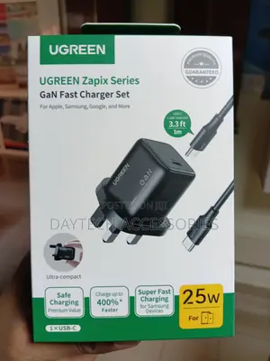 UGREEN 25W USB-C GaN Fast Charger Set with C-to-C Cable