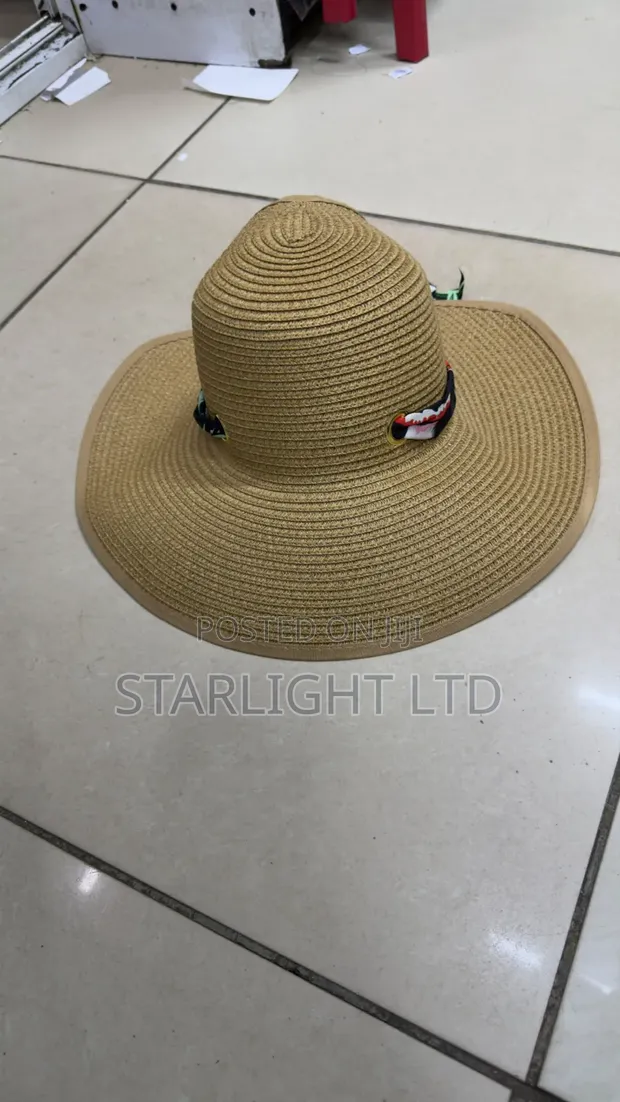 Foldable Ponytail Straw Hat for Women - Packable Summer Sun Hat - 1