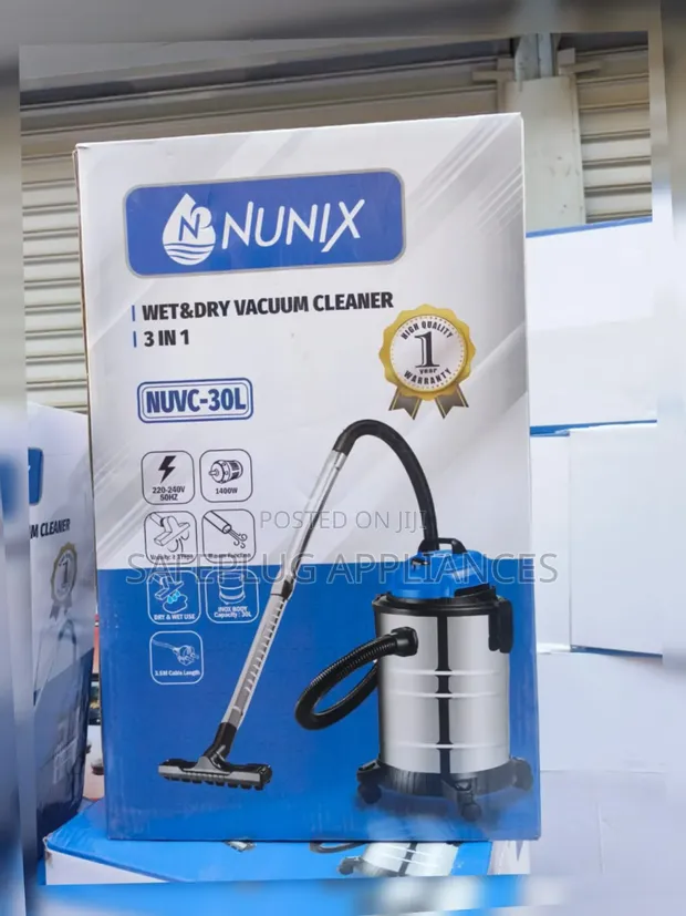 30L Heavy Duty Wet Dry Vacuum Cleaner | Nunix - 1