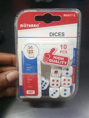 Seti ya Kete 6-Sided 10 Vipande kwa Michezo ya Bodi