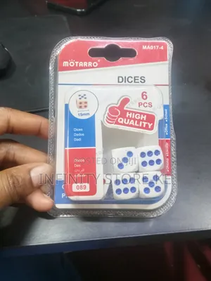 Plastic Board Game Dice Replacement Pieces (6 Pcs)
