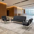 Executive Sofa - Black Leather - 5