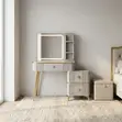 Modern Home Vanity Dressing Table with Mirror - 5