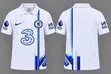 Chelsea Football Polo Jersey - White - 3